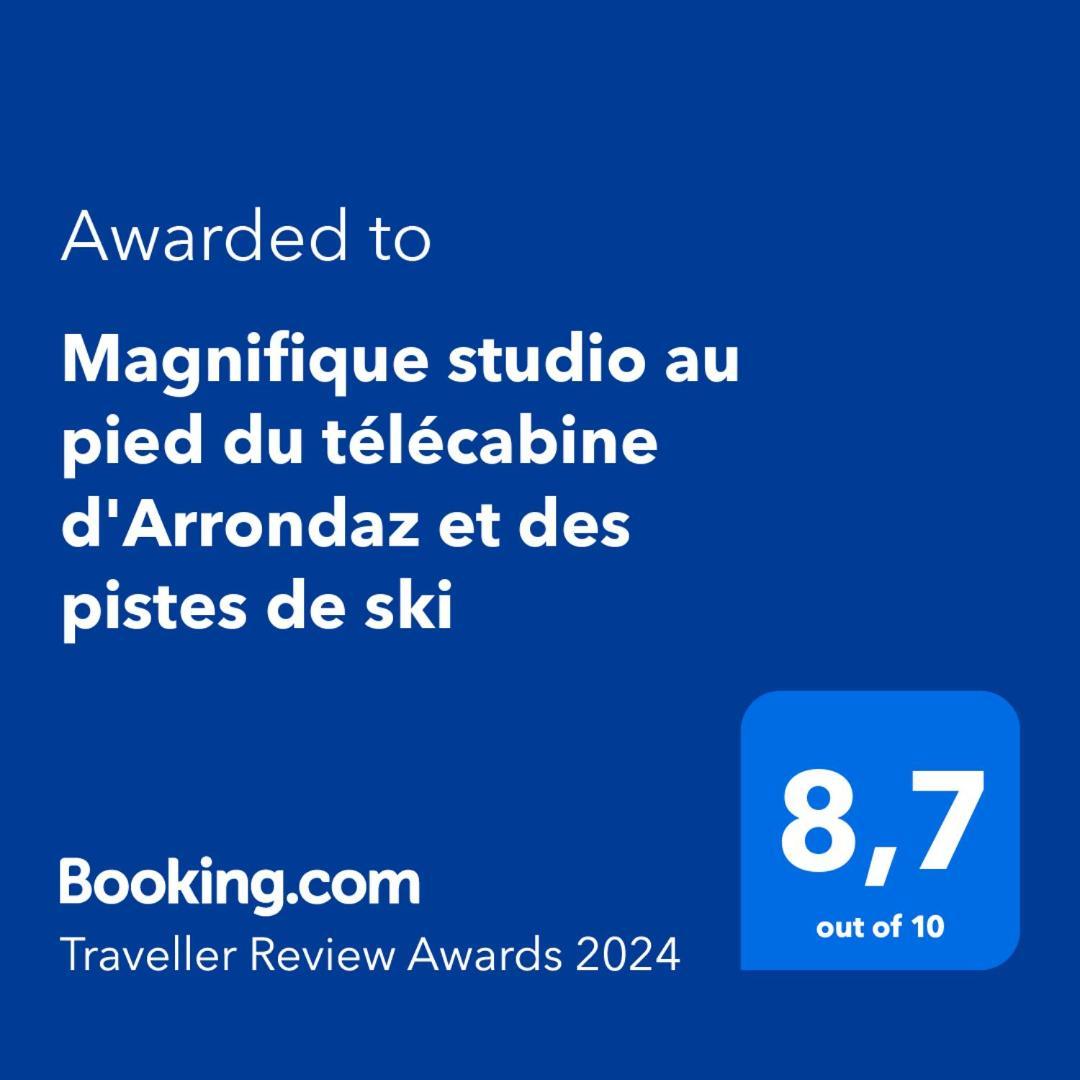 מודן Magnifique Studio Au Pied Du Telecabine D'Arrondaz Et Des Pistes De Ski מראה חיצוני תמונה